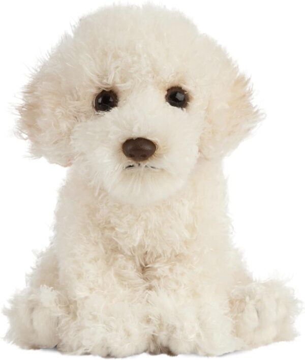 Living Nature Labradoodle Puppy, Realistic Soft Cuddly Dog Toy, Naturli Eco-Friendly Plush, 16cm