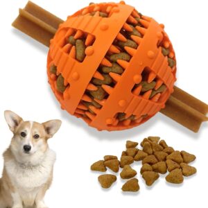 PawsOnlyUK Interactive Dog Toys for Boredom Dog Puzzle Toys Puppy Teething Toys for Small Large Dogs Dog Chew Toys (Small, ORANGE)