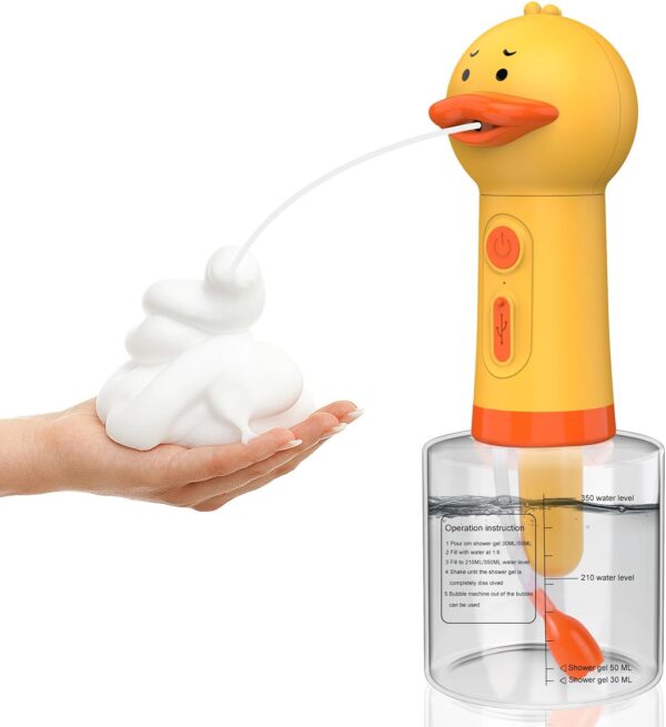 SweetNook Electric Foaming Shampoo Dispenser for Dog and Cat Bathing, Soap Dispenser for Pet Bathing, Bathroom, Kitchen Sink, Toilet Cleaning