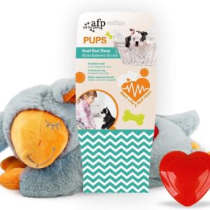 ALL FOR PAWS Little Buddy Heart Beat Sheep, Puppy Toy With Heartbeat Dog Training Toy For Separation Anxiety Relief Behavioral Aid For Pets