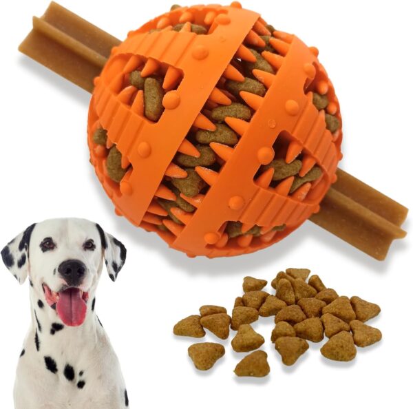 PawsOnlyUK Interactive Dog Toys for Boredom Dog Puzzle Toys Puppy Teething Toys for Small Large Dogs Dog Chew Toys (Large, ORANGE)