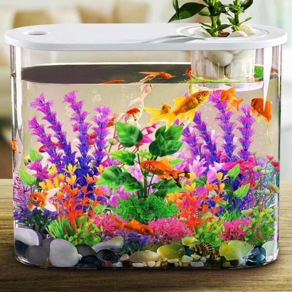 QUOZUO Aquarium Decorations Plants, 20pcs Aquarium Decor Plants, Colorful Fish Tank Accessories, Fish Tank Plants Plastic Decoration for Aquariums - Image 4