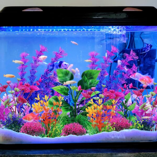 QUOZUO Aquarium Decorations Plants, 20pcs Aquarium Decor Plants, Colorful Fish Tank Accessories, Fish Tank Plants Plastic Decoration for Aquariums - Image 7