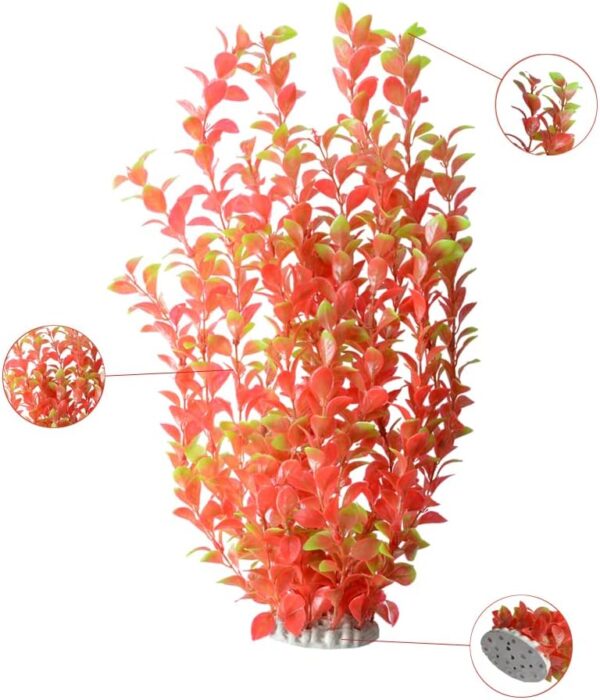 Saim Aquarium Artificial Plastic Plants Decor Fish Tank Ornament 16" Height Assorted Color - Image 5