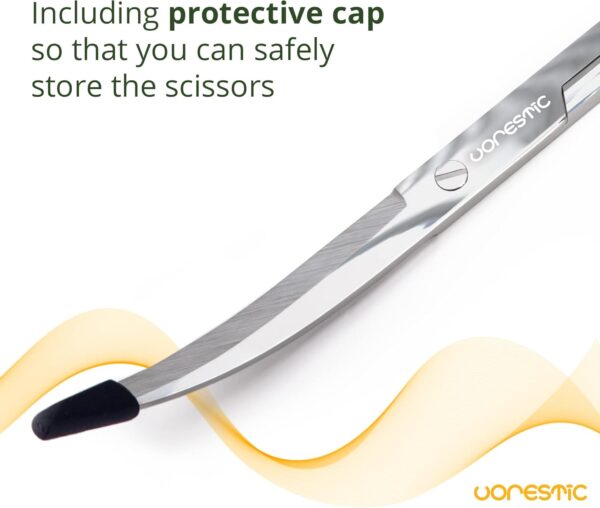 VORESTIC Curved Aquarium Scissors, 25cm Terrarium Scissors, Aquarium Plant Scissors, Fish Tank Scissors, Aquascaping Scissors for Trimming, Pruning Aquarium Plants - Image 3