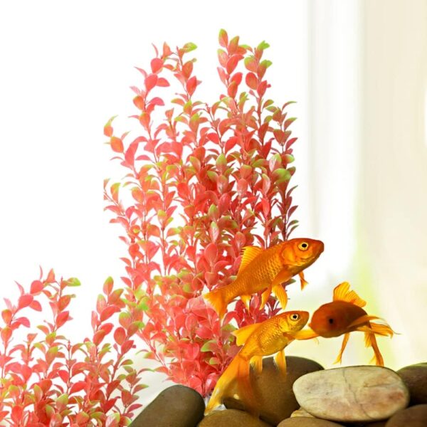 Saim Aquarium Artificial Plastic Plants Decor Fish Tank Ornament 16" Height Assorted Color - Image 4