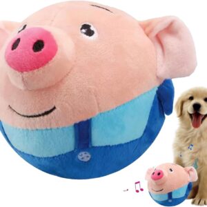 Active Moving Pet Plush Toy, Interactive Dog Toys, Talking Moving Dog Toy, Washable Cartoon Pig Plush Sound Electronic Dog Toy, Shake Bounce Boredom Toys For Pets, Cats, Small And Medium Dogs