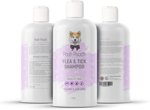 Flea Shampoo For Dogs & Puppies | Anti Itch, Tick & Flea Wash | Relieves & Soothes | Natural Fast Acting Shampoo For Dogs | Cleans &. Repels The Toughest Of Fleas | Anti Itch, Soothing Shampoo