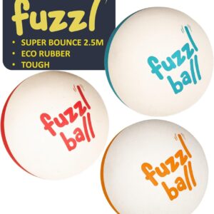 Fuzzl Ball Super Bounce Dog Balls 6cm - 3 Pack Super Bouncy Tough Dog Toys Tennis Ball Alternative Perfect for Ball Launchers for Aggressive Chewers