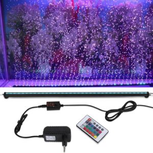 GOESWELL Submersible Aquarium Light,Underwater Fish Lamp Waterproof Aquarium Lighting,Air Bubble Lights with 24key Controller for Plant Freshwater Aquarium Fish Tank Refugium (88cm)