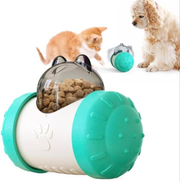 Interactive Dog Toy, Self Moving Dog Treat Dispenser Slow Feeder, Dog Puzzle Toy, Reduce Boredom Improve IQ, Dog Treat Toys for Boredom, Small & Medium Dogs