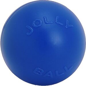 Jolly Pets Push-n-Play Ball Dog Toy, 4.5 Inches/Small, Blue (345 BL)