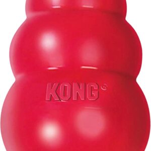 KONG - Classic Dog Toy - Durable Natural Rubber - Fun to Chew, Chase and Fetch - For Small Dogs