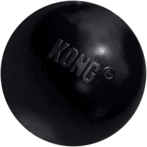 KONG - Extreme Ball - Durable Rubber Dog Toy for Power Chewers, Black - For Small Dogs