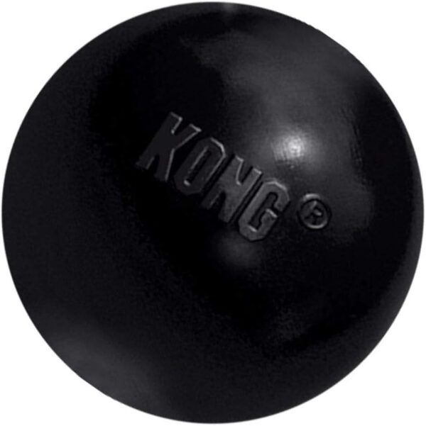 KONG - Extreme Ball - Durable Rubber Dog Toy for Power Chewers, Black - For Small Dogs