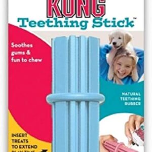 KONG Puppy Teething Stick Dog Toy, Large, Assorted Pink/Blue