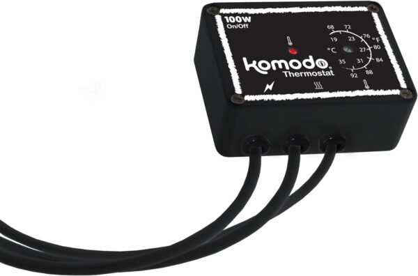 Komodo Thermostat 100 w, Maintaining Reptile Terrarium or Vivarium Temperature