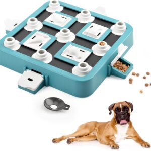 LACCEN Dog Puzzle Toys, Level 3 in 1 Interactive Dog Toys for Boredom, Funny Feeding Toy for IQ Training Brain Stimulating, Treat Dispenser Dog Toy for Large Medium Small Dogs