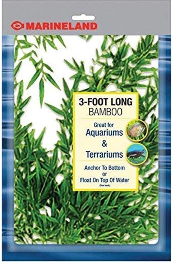 MarineLand Bamboo 3 Feet, Décor For aquariums and Terrariums, Model:47431905481,Green,blue