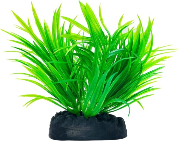 Mascot Pets 10cm Green Plastic Artificial Grass Plant Ferns Bush Reeds for Aquarium Fish Tank Aquatic Greenery Décor Decoration Water Grass Plants