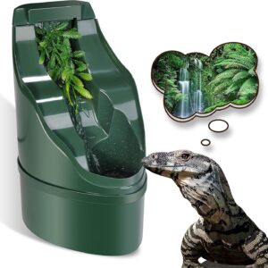 NEPTONION Reptile Chameleon Cantina Drinking Fountain water dripper comes with Feeding Tongs and Frosted Tweezer for Amphibians Insects Lizard Turtle Snake Spider Frog Gecko