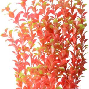 Saim Aquarium Artificial Plastic Plants Decor Fish Tank Ornament 16" Height Assorted Color