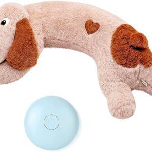 WEOK Puppy Toy with Heartbeat, Heartbeat Toy for Puppy, Dog Heartbeat, Dog Toy Stuffed Animal Anxiety Calming Behavioral Aid Dog Training Plush Toys for Dogs Cats Pets