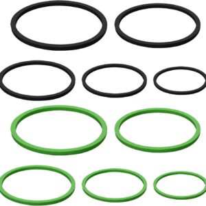 XIHIRCD 10pcs Aquarium Floating Plant Rings, 5 Sizes Foam Fish Feeding Rings Fish Tank Plant Ring Floating Plant Corral Feeding Ring for Keeping Floating Plants in Place (2 Colors)