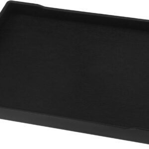 YINETTECH Reptile Water Dish Reptile Bowl Square Water Food Dish Rectangular Reptile Water Tray Accessories Pet Supplies Plastic Black 21.7x15.5x2cm