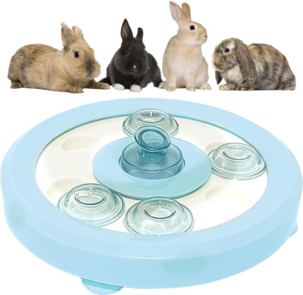 kathson Rabbit Foraging Toy Interactive Puzzle Slow Feeder Puppy Treat Dispenser for IQ Traning & Mental Enrichment Funny Feeding Fun Game Toy for Bunny Ferret Chinchilas Dog Cat