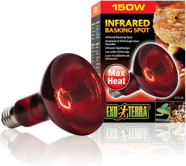 Exo Terra Heat Glo Infrared Basking Spot Lamp, 150 w