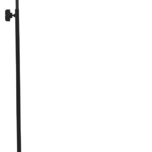 PawHut Reptile Lamp Stand, Adjustable Height and Width Heat Lamp for Reptile Amphibian Terrariums, Light Stand with Hook Hanging Steel Base, 86-129Hcm, 42-50Wcm - Black