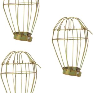 Yardwe 3pcs Barbed Wire Fence Heating Bulb Lamp Cover Reptile Heating Lamp Cover Reptile Lampshade Reptile Lamp Cover Lampshade for Heating Reptile Supplies Heating Lamp Lampshade