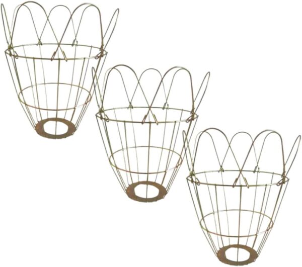 Yardwe 3pcs Wear-Resistant Lamp Cover Light Accessory Heating Lamp Lampshade Light Lamp Mesh Cover Pendant Light Cover Reptile Heating Lamp Lantern Animal Wear-Resistant Bulb Cage Iron