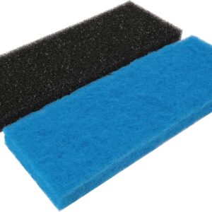 Powkoo Aquarium Filter Sponge, Bio Sponge Filter Media Pad, 2 Pack Cut-to-Size Foam for Aquarium Fish Tank Pond Canister Filters