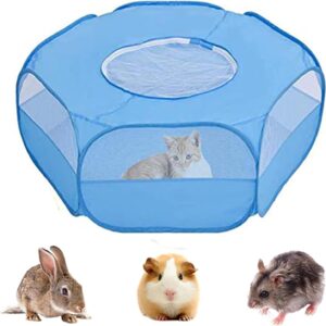 Small Animal Cage, Pet Playpen, Play Tent, Indoor/Outdoor Bedding Fence, Portable Pen for Hamster, Guinea Pig,Bunny, Puppy, Ferret, Rat, Cat, Chinchilla, Bearded Dragon, Hedgehog