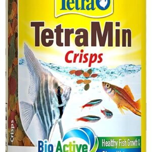 Tetra Min Crisps Fish Food, Complete Fish Food for All Tropical Fish with Clean and Clear Water Formula, 100 ml